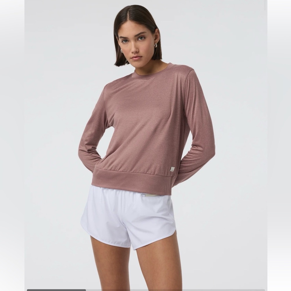 Women's light pink Daydream Crew Long Sleeve Top